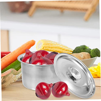 Kisangel 2set Stainless Steel Condiment Containers Lids Seasoning Jars for Kitchen Organization Spice Pots Tight Seal for Storing Seasonings