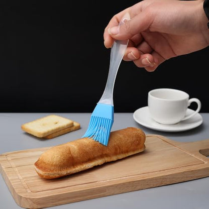 Food Silicone Barbecue Brushes Oil Temperature Resistant Household Kitchen Baking Pastry Oil Brush,summer BBQ,2.5 * 15cm (5pcs,Random color) - color: 5pcs,Random color