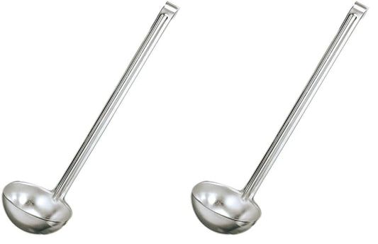 American Metalcraft 6 Oz. 1-Piece Ladle, Stainless Steel (L1106) (76275) (Pack of 2) - size: 6 oz. (Pack of 2)