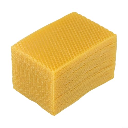 30Pcs Beeswax Beehive Foundation Sheet 9X13.2cm Natural For Honeycomb Nesting Bases For Beekeeping Equipments Hive Frames DIY Candle Making