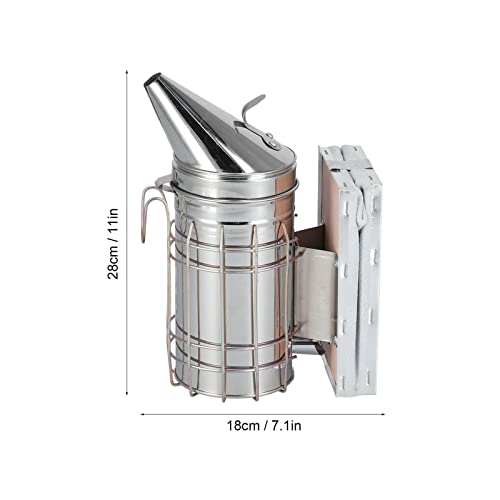 3 Piece Beehive Smoker Set Stainless Steel Smoker with Bee Brush and Scraper Beekeeper Starter Kit for Beekeeping and Colony Management