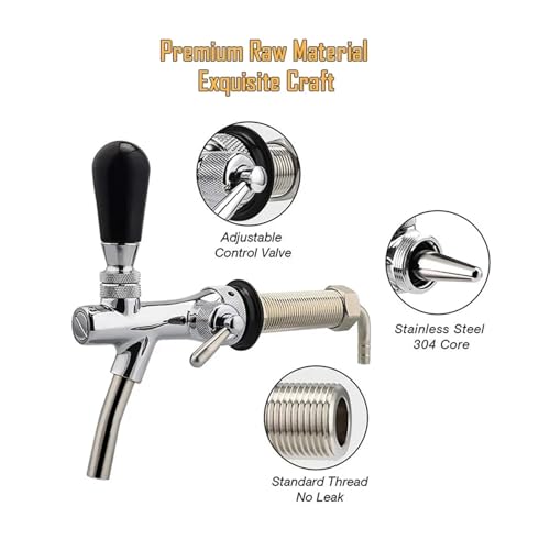 Home Brewing Mini Keg Dispenser GrowlerTap Spear Stainless Steel Beer Spear for 2L/3.6L/4L Mini Keg Bar Tools Easy to Install Brewing Accessories(Spear) - color: Spear