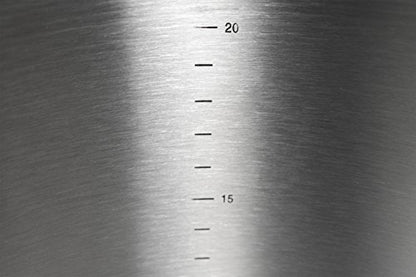 Northern Brewer - MegaPot Stainless Steel Brew Kettle with Volume Markings (20 Gallon w/Valve and Thermometer) - size: 20 Gallon