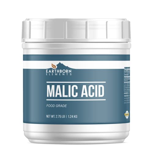 Earthborn Elements Citric Acid and Malic Acid Tub Bundle, Various Sizes, Food Safe, Candy Making