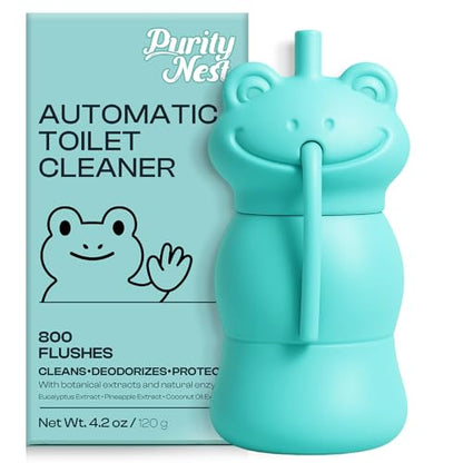 Automatic Toilet Tank Cleaner Bottles, Bowl Freshener & Odor Control | Continuous blue water freshness, daily maintenance, slow-release formula, easy drop-in use