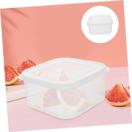 Freezer Storage Boxes for Fridge Cheese Preservation Box Airtight Bread Container - color: Transparent