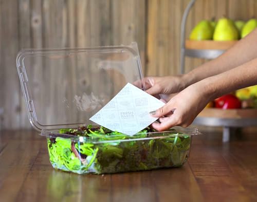 FRESHPAPER Keeps Fruits & Vegetables Fresh for 2-4x Longer, 80 Reusable Food Saver Sheets for Produce (10 Packs), Made in the USA - color: 80 Pack