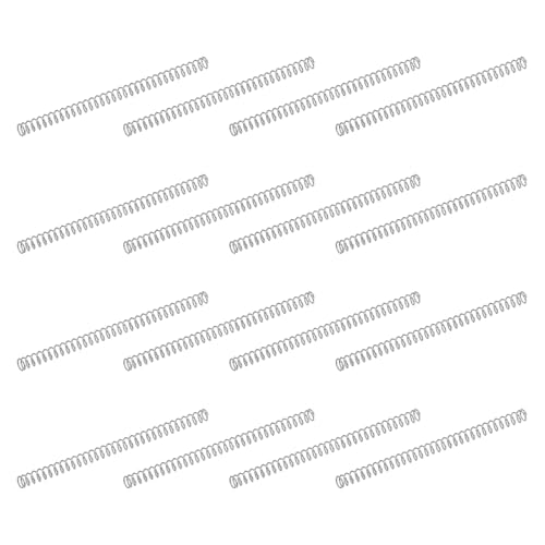 uxcell 50Pcs 304 Stainless Steel Compression Springs, 0.3mm x 3mm x 50mm Small & Tiny Pen Spring for Home Repair & DIY, Workshop & Industrial Use, (Silver Tone) - size: 3mmx50mm