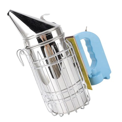 Electric Beehive Smoker, Stainless Steel Beekeeping Equipment with Plastic Handle and Large Fuel Chamber, for Beekeeper Apiculture and Inspection