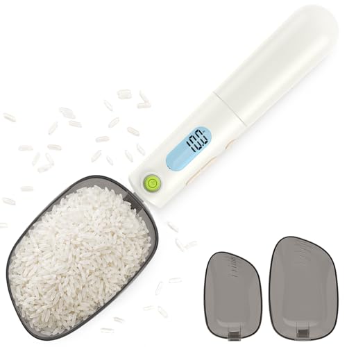 Digital Measuring Spoon Scale Rechargeable - 0.1g High Precision Gram Measuring Spoon with Level Bubble, g/oz/ml Multi-Unit Digital Spoon Scale for Baking Coffee Cooking Pet Food & Weight Control