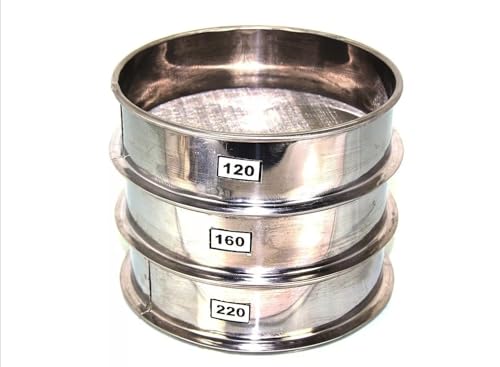 Aluminum Herbal Pollen Hash Extractor Stackable Sifter, Fine Mesh, Stainless Steel Round Sifter for Baking, Flour Sieve, Extracting, Herbal, Tea, Powder 66, 96, 120 Micron Set (120, 160, 220) - size: 120, 160, 220