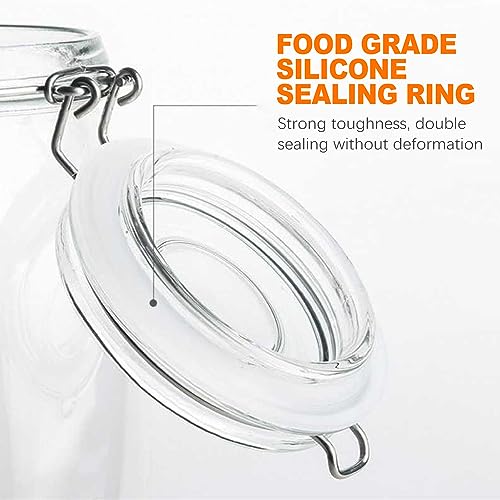 8pcs 3.75" Silicone Jar Gaskets Silicone Gasket, Rubber Seals For Glass Jars, Leak Proof Jar Seal Accessories, Suitable For Mason Jars Lids - color: White