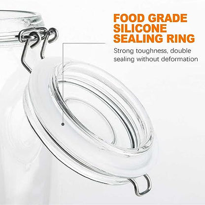 8pcs 3.75" Silicone Jar Gaskets Silicone Gasket, Rubber Seals For Glass Jars, Leak Proof Jar Seal Accessories, Suitable For Mason Jars Lids - color: White