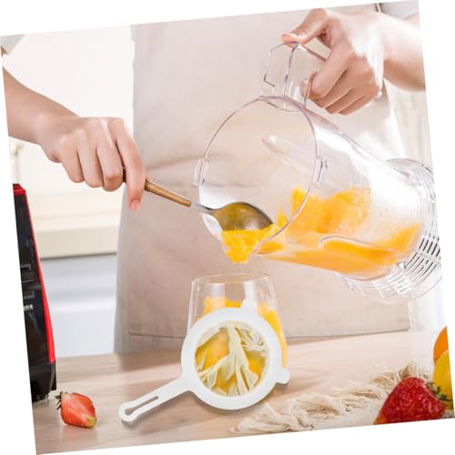 Fine Mesh Food Strainer Filter for Juicing and Honey 2pcs with Double-handle Plastic Frame Mesh Sieve for Soy Milk Juice Coffee Tea Kitchen Filtering