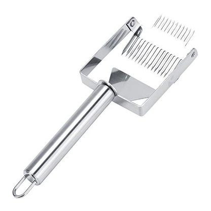 Double Needle Stainless Steel Honey Fork Uncapping Scraper Beekeeping Tool Heavy Duty Anti Rust for Beekeepers Honey Harvesting 24cm 158g