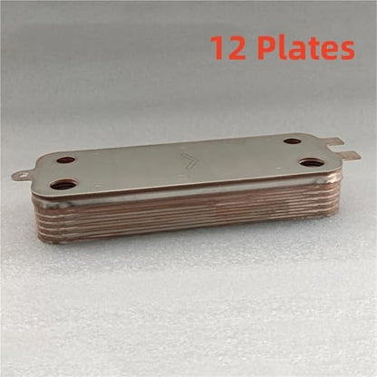 12 Plate Heat Exchanger Beer Wort Chiller Cooler 304 Stainless Steel for Cooling Counterflow Chiller Water Heating
