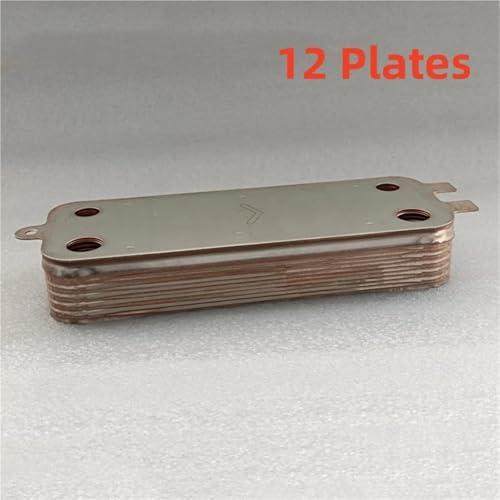 12 Plate Heat Exchanger Beer Wort Chiller Cooler 304 Stainless Steel for Cooling Counterflow Chiller Water Heating