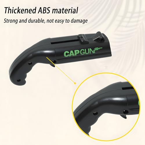 4PCs Black Novelty Cap Gun Style Bottle Opener – Realistic Construction with Ergonomic Grip for Beverages, Themed Parties & Gifts - color: Black