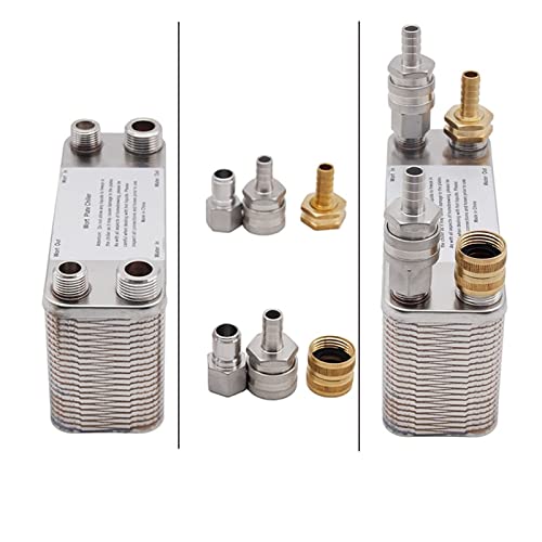 Homebrew Beer Wort Chiller 41 Plate Plate Heat Exchanger, Stainless Steel Heat Exchanger B3-14C for Floor Heating(A2) - size: A2