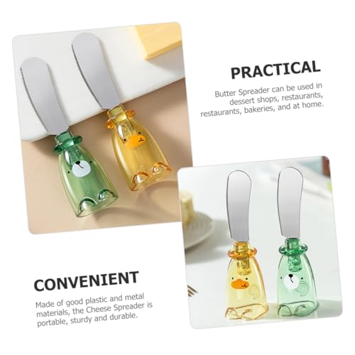 PRETYZOOM Stainless Steel Sauce Knife Small Cheese Knife Cream Cheese Spreader Dip Spreader