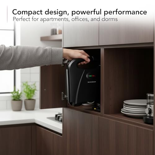 OVENTE Electric Panini Press Grill with Nonstick Plates, LED Indicator Lights, Thermostat Control, Compact Sandwich Maker Perfect for Cooking Breakfast, Steaks, Eggs Snacks & More, Copper GP0110CO - color: GP0110CO