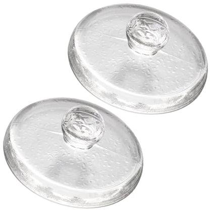 3.78" Glass Fermentation Weights for Gallon Jars, 2-Pack, Grip Handle | Designed for jars with an inner diameter of 3.8 inches or larger