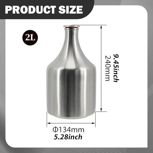 Stainless Steel Beer Growler Keg Sturdy Lightweight,Home Accessories