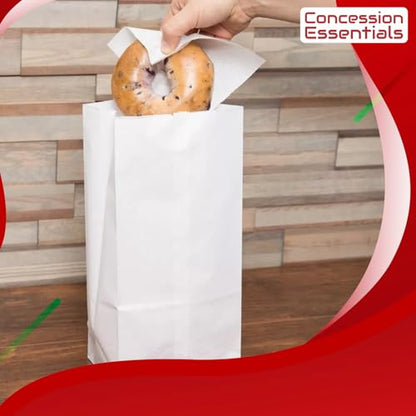 Concession Essentials White Paper Lunch Bags, 4 lb, 200 Count, for Crafts and Holiday Cookies - size: Pack of 200 Count