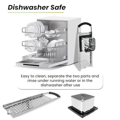 SPEENSUN Spaetzle Maker, Premium Grade Stainless Steel Spaetzle Press, Efficient Homemade Spaetzle and Knoepfle, Dishwasher Safe Spaetzle Noodle Maker with Comfort Handle for Pots Up to 30 CM - style: Spaetzle Maker