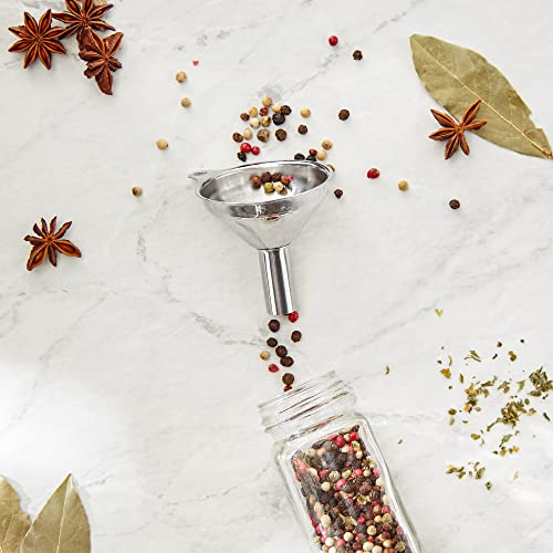 Stainless Steel Funnel - For Filling Narrow Jars and Bottles, 1 pc - size: Long Neck (Pack of 1)