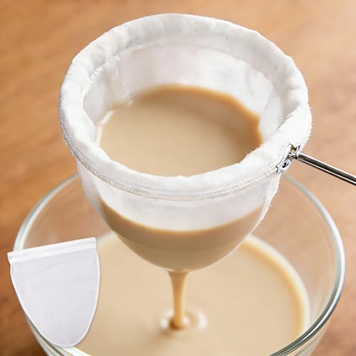 Ultra Fine Mesh Strainer Bag, Small Size Beverage Making Filter Bag, 21cm*26.5cm Milk Tea Filter Bag Tea Strainer, Reusable Mesh Filter for Home Commercial Use, Coffee Juice Pulp Filter - size: Filter bag