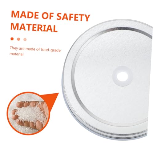 Ciieeo Fermentation Jar Lid Kit for 87mm Wide Mouth Mason Jars with Airlock Fermenter Accessory Set for Pickling and Sourdough Preservation Random Color