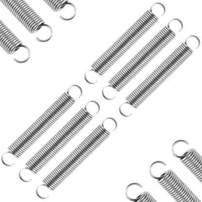 6pcs Extension Springs,0.047"x0.4"x2.76" 304 Stainless Steel Extension Springs with Hook Ends 2.76inch(6, 0.047"x0.4"x2.76") - size: 0.047"x0.4"x2.76"