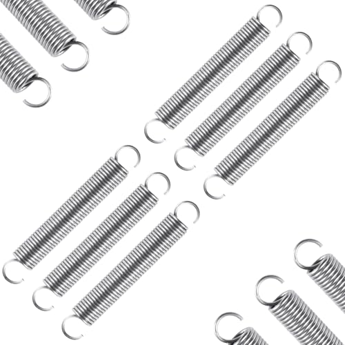6pcs Extension Springs,0.047"x0.4"x2.76" 304 Stainless Steel Extension Springs with Hook Ends 2.76inch(6, 0.047"x0.4"x2.76") - size: 0.047"x0.4"x2.76"