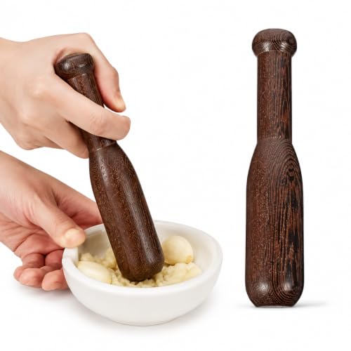 Healifty Kitchen Food Masher Wooden Pestle Tool for Bartender Home Use 19.8cm Sauerkraut Pounder Sauerkraut Pounder Utensils Utensils