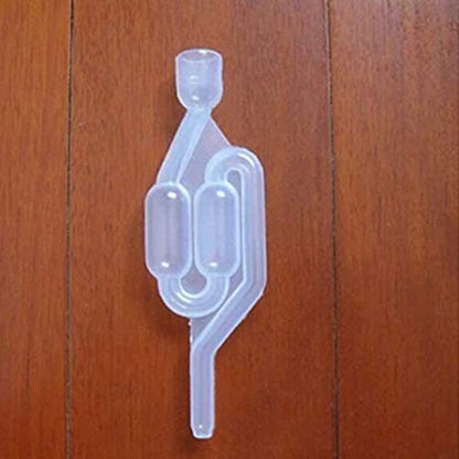 Wine Fermentation Airlock Kit Stopper Exhaust Valve High Transparent S Shape for Brew Beer Wine Making 10PCS Red Home Kitchen Tools