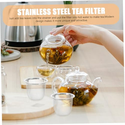 Loose Leaf Tea Strainer 8 Pack Stainless Steel Tea Infuser Strainer Mesh Replacement - size: 6.00X6.00X5.00CM