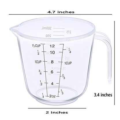 DOTINGHUX Measuring Cup, 1 ½ Cup, Clear - size: 1 ½ cup