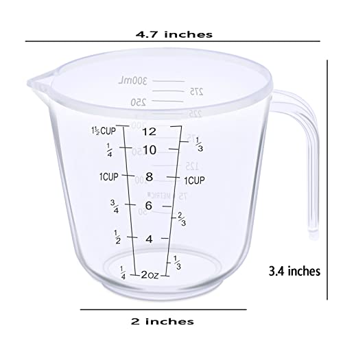 DOTINGHUX Measuring Cup, 1 ½ Cup, Clear - size: 1 ½ cup