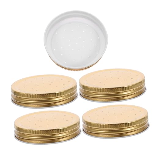 5Pcs Bee Water Feeder Lids Sturdy Beehive Watering Device Reusable Bee Watering Station for Easy Access Essential Beekeeping Tool for Hive Entrance
