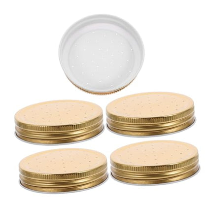 5Pcs Bee Water Feeder Lids Sturdy Beehive Watering Device Reusable Bee Watering Station for Easy Access Essential Beekeeping Tool for Hive Entrance