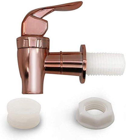 Rose Gold Beverage Dispenser Replacement Spigot, Push Style Spigot for Beverage Dispenser Carafe, Water Dispenser Replacement Faucet (4 PACK) - color: Rose Gold, size: 4