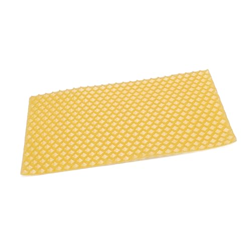 Dioche Beeswax Sheets Foundation Candle Making DIY Soft Cuttable Bendable Natural Beeswax Material for Candle Crafting Beekeeping 20Pcs