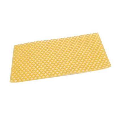 Dioche Beeswax Sheets Foundation Candle Making DIY Soft Cuttable Bendable Natural Beeswax Material for Candle Crafting Beekeeping 20Pcs