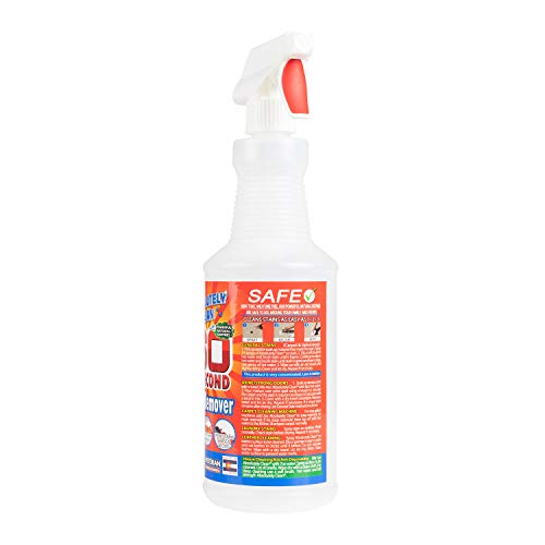 Amazing 60 Second Stain Remover - Commercial Strength - Powerful, Natural Enzymes Remove Food, Grease, Pet Stains & More - Non-Toxic/Eco Friendly - USA Made (32oz Spray Bottle - Save 25%) - style: 32 Fl Oz (Pack of 1)