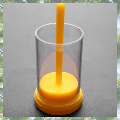 Queen Bee Marker Bottle 10pcs Plastic Queen Bee Marking Cage Marker Bottle W/Plunger Beekeeping Equipment Without Hurting It