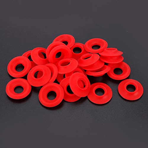 Food Grade Silicone,Silicone O Rings,Silicone Gasket, 25Pcs Soft Red Gaskets Beer Bottle Seals, Home Brewing for Swing Flip Top Bottle Beer Bottle Winery
