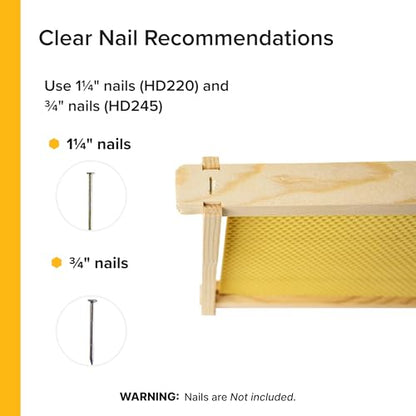 Mann Lake 6 1/4" Deep Unassembled Beekeeping Frames, Groove Top and Bottom, No Holes in Endbars, Designed for High Precision and Durability, Compatible with All Uncappers, 100 Pack, Made in the USA - size: 6-1/4-Inch