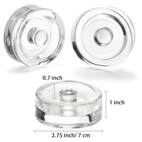 Fermentation Glass Weights - with Easy Grip Handle Fit 7Oz 2.75Inch Jar - Wide Mouth Fermentation Weights | for Home Food Shop, Pickle Vegetable and Fruit Ferments