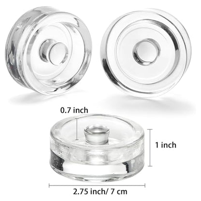 Fermentation Glass Weights - with Easy Grip Handle Fit 7Oz 2.75Inch Jar - Wide Mouth Fermentation Weights | for Home Food Shop, Pickle Vegetable and Fruit Ferments